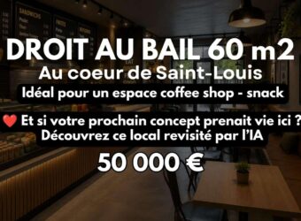 À vendre un local de 60 m2 situé en plein coeur du centre-ville de Saint Louis Réunion
