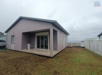 À louer une villa neuve F4 de 85m2 avec vue mer à Sainte Rose Réunion