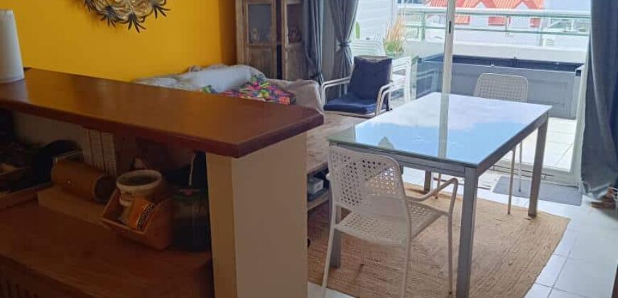 À louer appartement T2 meublé de 40.70m2 avec vue mer et montagne à Saint Denis Réunion