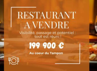En vente un restaurant clé en main idéalement situé en plein cœur du Tampon