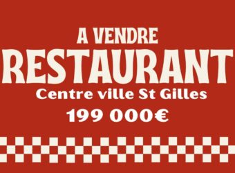 Vente fonds de commerce restaurant avec terrasse situé au coeur de Saint-Gilles-les-Bains
