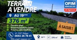 À vendre terrain viabilisé de 376 m2 situé au 19ᵉ km au Tampon Réunion