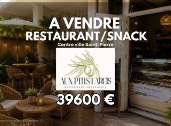 À vendre fonds de commerce Aux P’Tits Farcis situé au centre-ville de Saint-Pierre Réunion