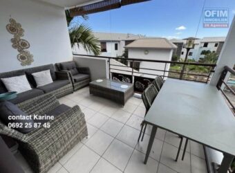 À louer lumineux appartement T2 meublé avec vue mer et piscine à La Montagne Réunion