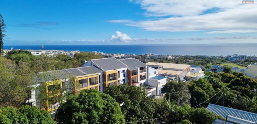 À vendre appartement T2 de 40.65m2 avec vue mer à Montgaillard Saint-Denis Réunion