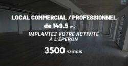 À louer un local professionnel de 149,5 m² situé à L’Éperon Saint-Paul Réunion