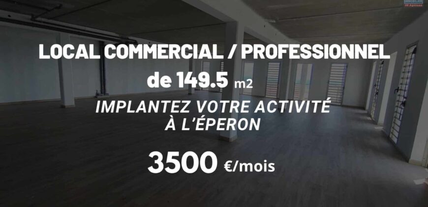 À louer un local professionnel de 149,5 m² situé à L’Éperon Saint-Paul Réunion
