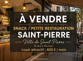 À vendre un fonds de commerces snack / petite restauration situé en plein centre-ville de Saint-Pierre Réunion
