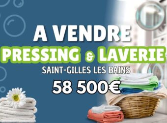 En vente un fonds de commerce de pressing et laverie situé à Saint-Gilles-les-Bains Réunion