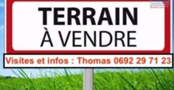 À vendre un terrain constructible de 600 m2 situé dans le secteur calme de Sainte-Suzanne-Bras Pistolet Réunion