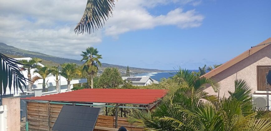 Location d’une charmante villa F5/6 de 120m2 avec vue mer à la Pointe des Châteaux Saint-Leu Réunion