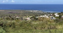 Vente terrain de 621 m2 arpenté uniquement pour un projet touristique/loisir avec pleine vue mer situé aux Avirons Réunion