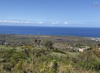 OFIM SUD propose à la vente un beau terrain de de 505 m² arpenté uniquement pour un projet touristique/loisir avec pleine vue mer situé aux Avirons Réunion