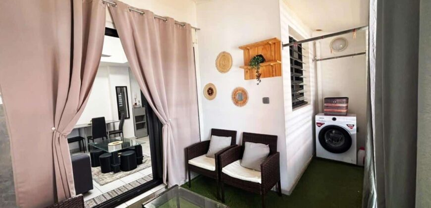 À louer un appartement T2 meublé de 39m2 dans une résidence à Sainte Clotilde Réunion