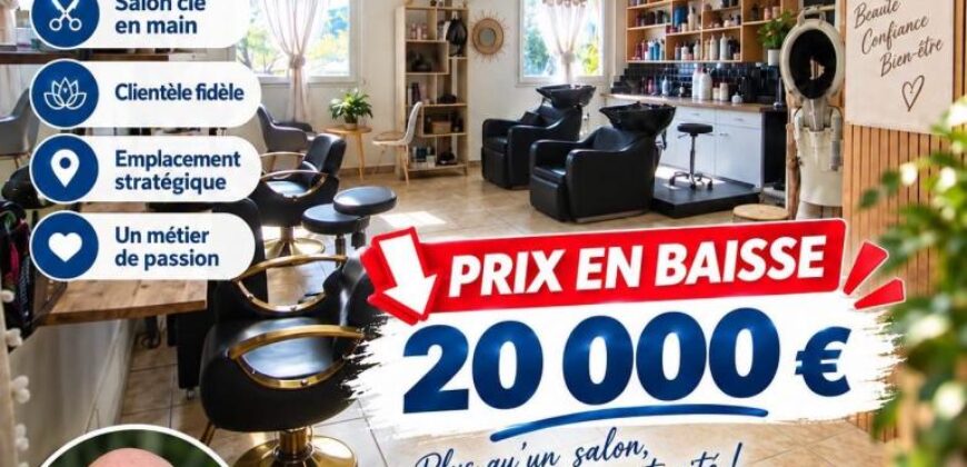 À vendre fonds de commerce salon de coiffure situé à La Possession Réunion