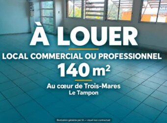 OFIM Tampon propose à louer local professionnel ou commercial de 140 m2 situé au coeur de Trois Mares Tampon Réunion